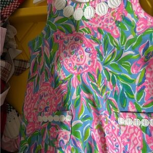 Lilly Pulitzer Pink and Green Floral Dress
